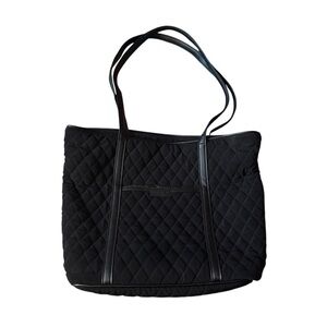 Vera Bradley Black Quilted Tote Bag